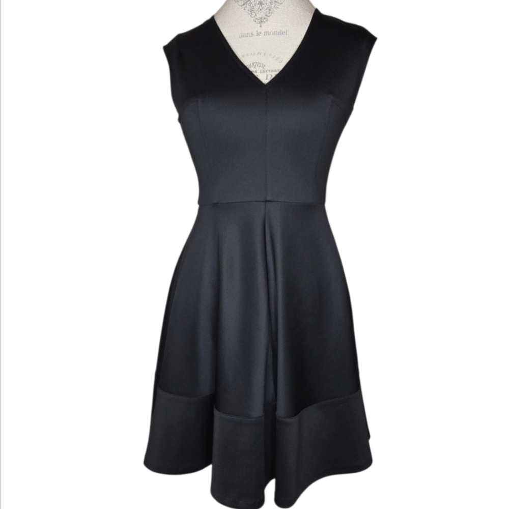 Bar III Fit And Flare Skater Style Black Dress Size S